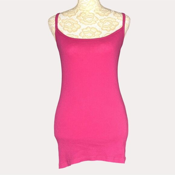 Z Supply Micro Rib Knit Tank Top Cami Blouse Pink M - Picture 1 of 4